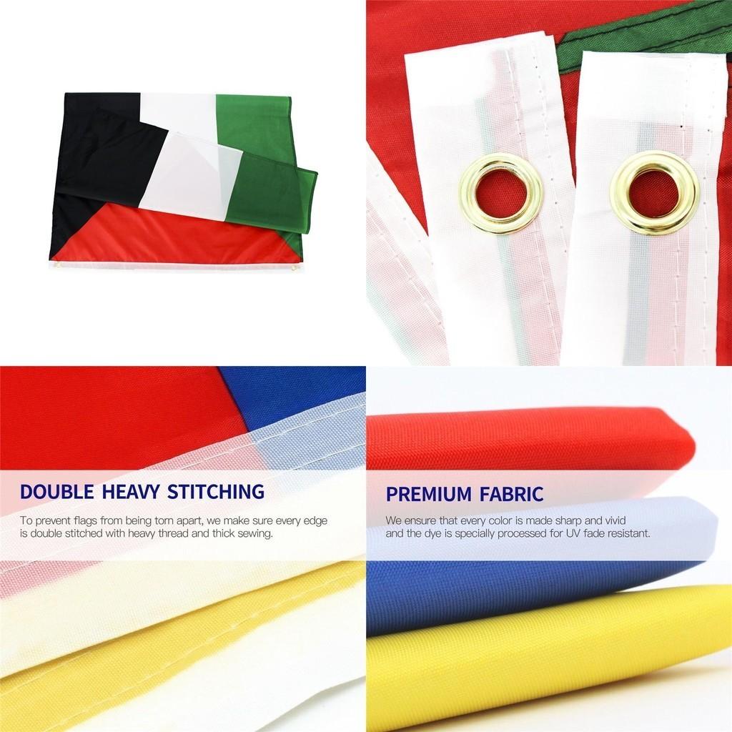 Large 5 X 3 Ft Palestine Flag Eye-catching Design Perfect For Palestinian Supporters