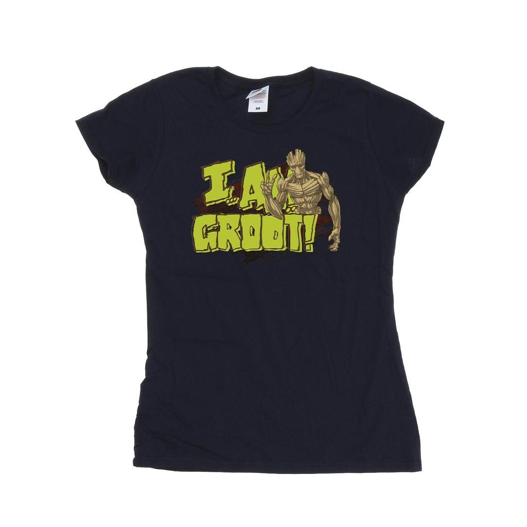 Guardians Of The Galaxy Womens/Ladies I Am Groot Cotton T-Shirt
