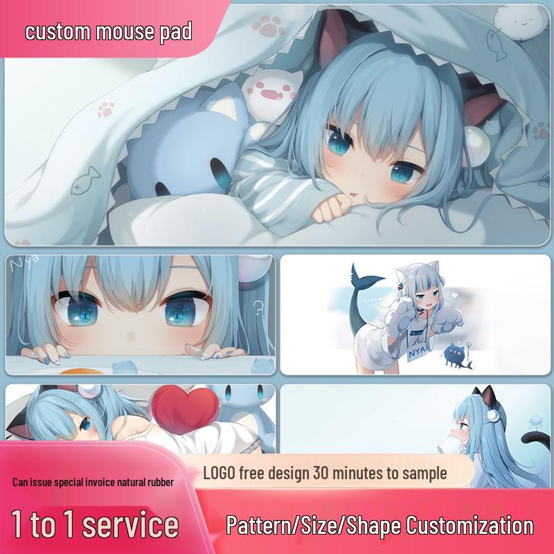 Nekoha Shizuku Extra Large Anime Mouse Pad with Precision Stitched Edges