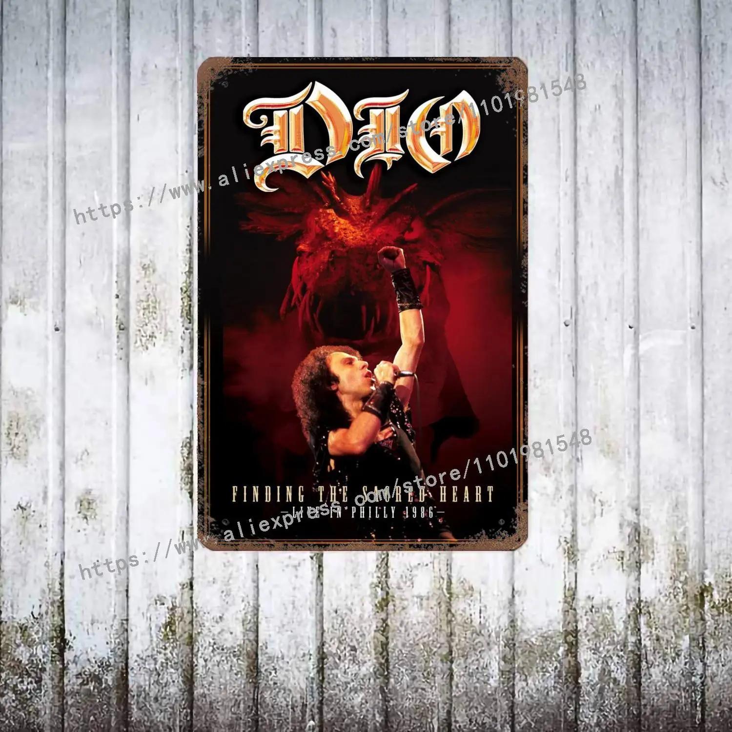 

Dio Bands metal Decor Poster Vintage Tin Sign Metal Sign Decorative Plaque for Pub Bar Man Cave Club Wall Decoration 30x40cm(11.8x15.7inch)
