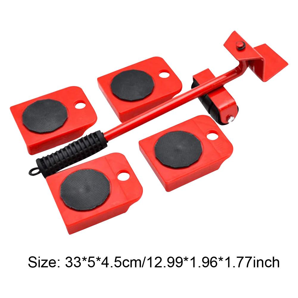Furniture Mover with Wheels Heavy Duty Furniture Transporter Tool Ergonomic Handle Furniture Lifter and Slides Kit for Carrying