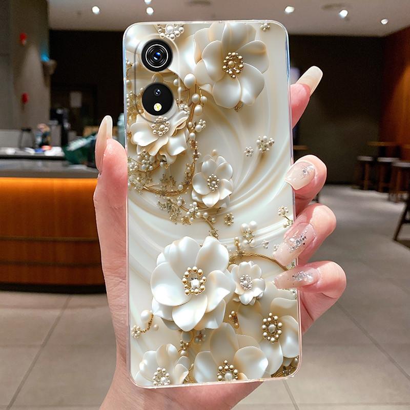 Für Cubot P60 Hülle 2022 Silikon Weiches TPU Jelly Handyhülle Für CubotP60 Cover Luxus Mode Schmetterling Blume Klare Bumper Hülle