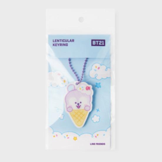 BT21 Klíčenka s lentikulární edicí v cloudu
