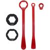 Motorrad-Reifenmontierhebel CNC-Aluminium Dirtbike-Reifenwechselwerkzeug Tragbares Reifenwechsel-Set für Offroad-Reparatur
