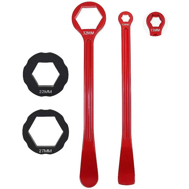 Motorrad-Reifenmontierhebel CNC-Aluminium Dirtbike-Reifenwechselwerkzeug Tragbares Reifenwechsel-Set für Offroad-Reparatur