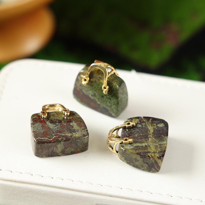 Amethyst & Rose Quartz Crystal Pendant Handbag Decoration