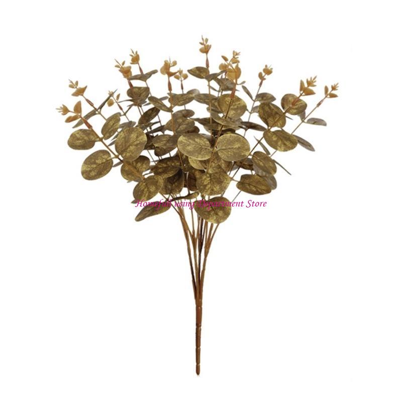 Artificial Eucalyptuses Leaves Stems Simulation Branch Flower Arrangement Decor