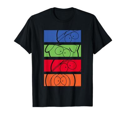 South Park Stan Kyle Cartman & Kenny Color Pop Art T-Shirt