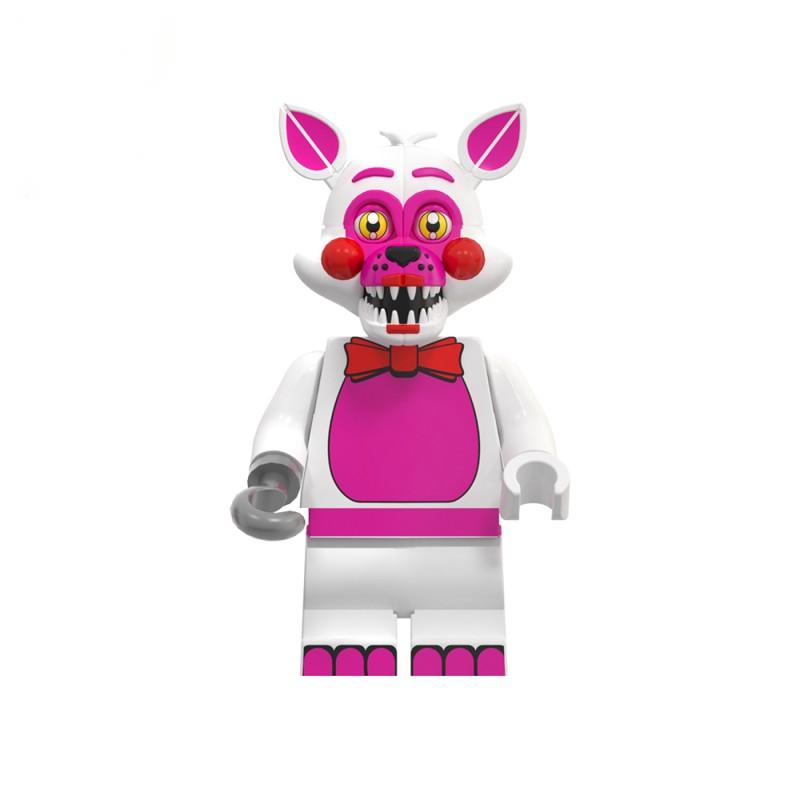 Mini Bricks Bonnie Decoration Piece Construction Block Games Figure Chica Foxy Bear Freddy Fazbear Plaything Accessories Party Presents