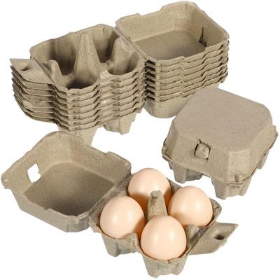 10pcs 4/6/8 Grids Kraft Pulp Organizers Box Storage Trays Container Refrigerator Empty Chicken Holder