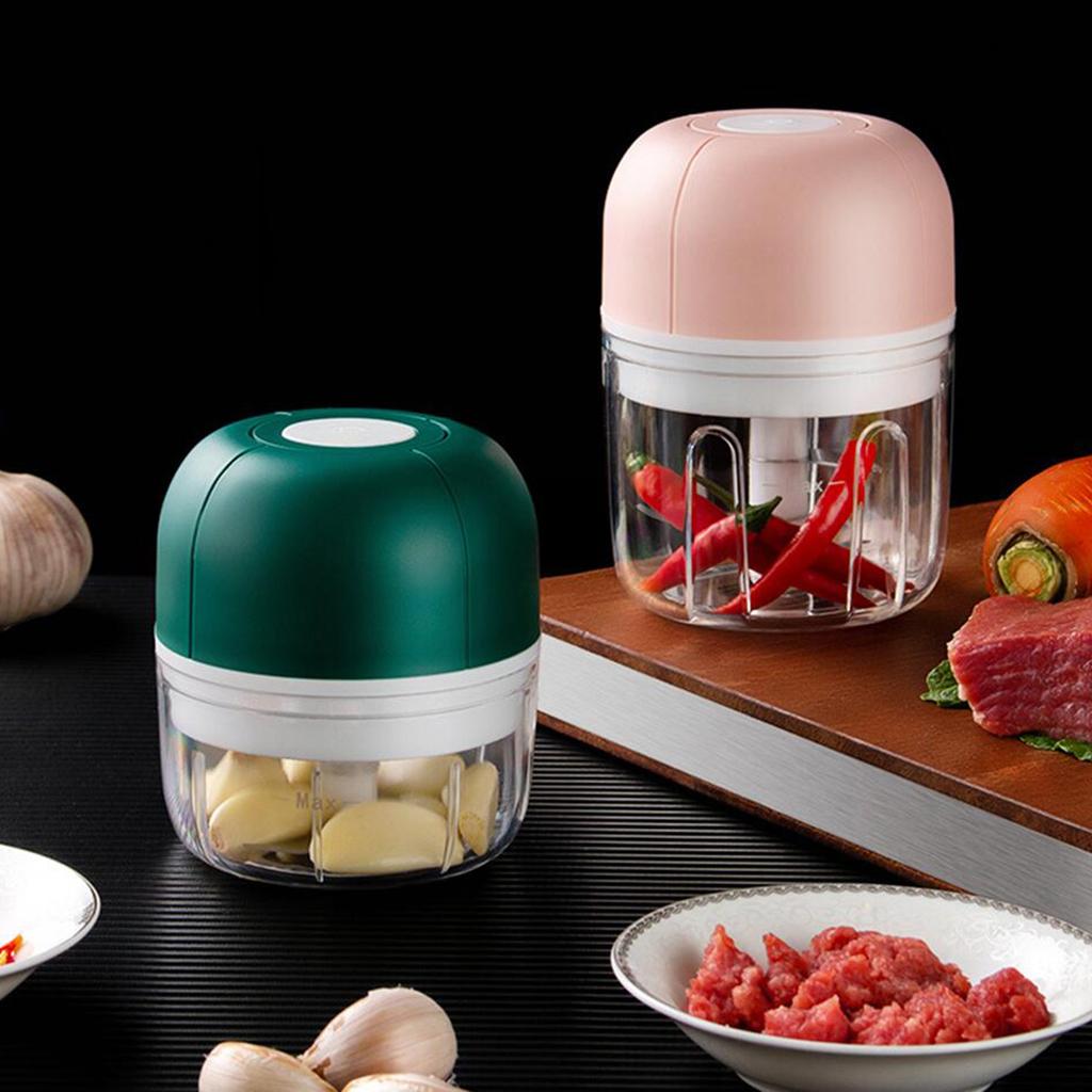 Electric Mini Garlic Chopper Slicer And USB Rechargeable Processor for