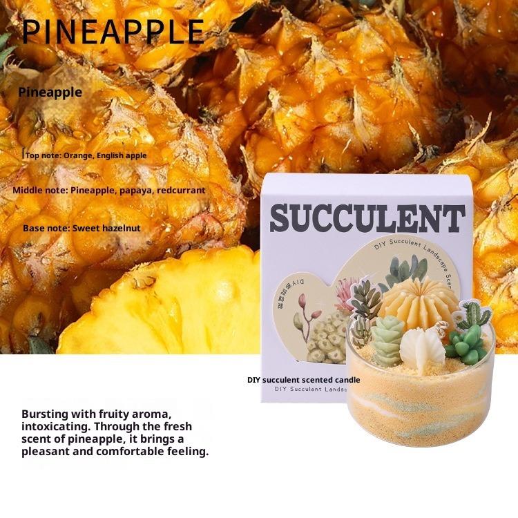 Scented Candles DIY Succulent Fragrance Indoor Lasting Fragrance