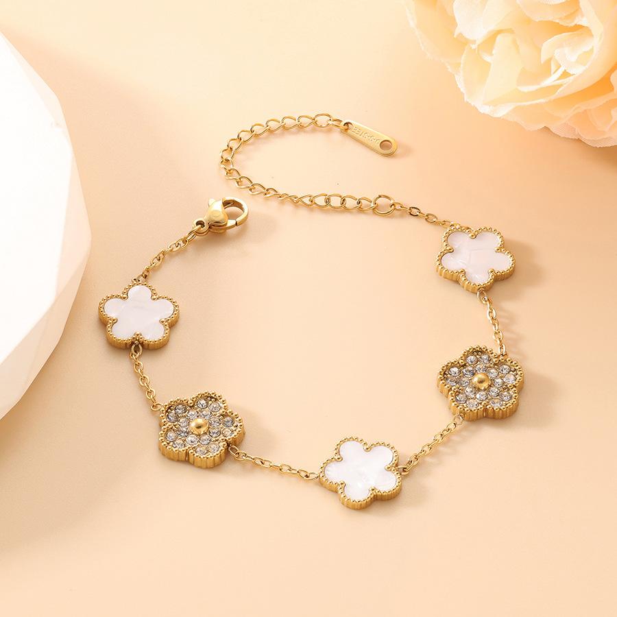 Tennis Bracelet for Women, Classic Cubic Zirconia Gold Plated Sparkling, Non Tarnish Stacking Chain Bracelet