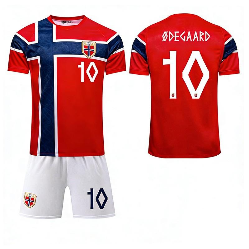 2026 USA, Kanada und Mexiko Weltmeisterschaft Norwegen Heimtrikot Nr.. 9 Harland Fußballtrikot 10 Erdgaard Sportanzug