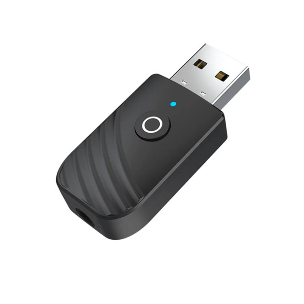 

BT 3 in 1 Wireless USB Bluetooth 5.0 Adapter Audio Receiver Transmitter 3.5mm AUX adaptador for car TV PC Computer Home Stereo чорний