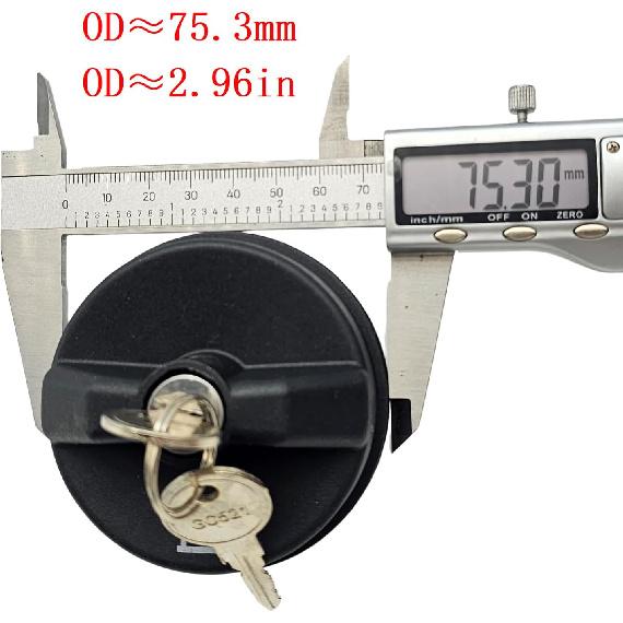 Locking Fuel Cap 7023550 For Bobcat E10 E17 E17Z E19 E20 E25 E26 E32 E32i E34 E35 E35i E42 E45 E50 E55 E85 Excavators A300 A770 S100 S130 S150 S185