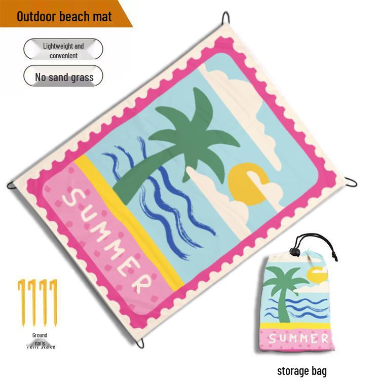 Portable Waterproof Ultralight Camping & Beach Mat - Moisture-Proof and Foldable