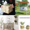 Simulated Green Leaf Hemp Rope for Home Decoration Pastoral Forest Hemp Rope Packaging Rope DIY Simulation Decoration Rattan