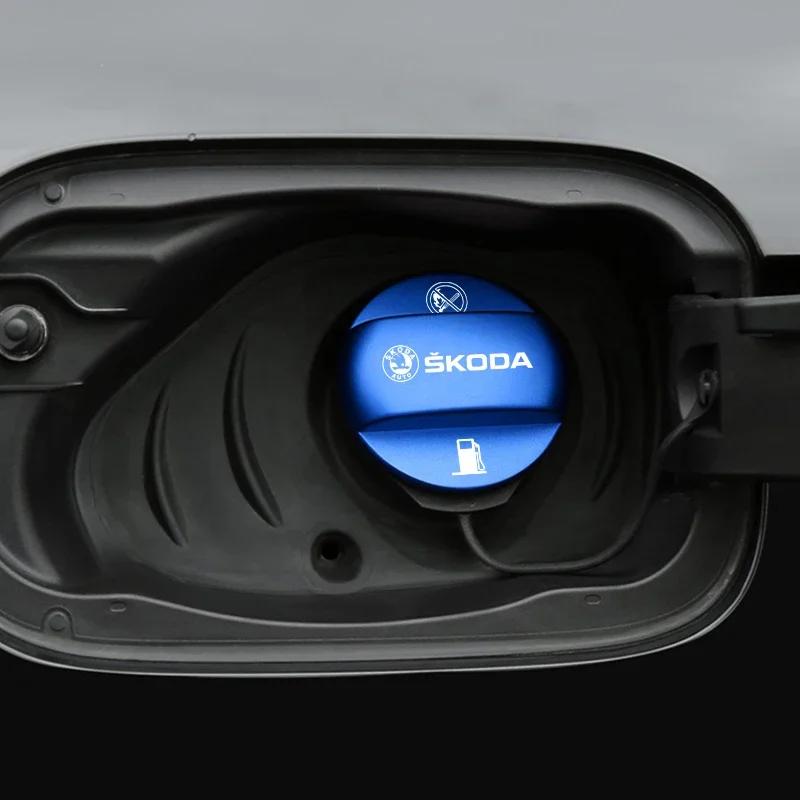 OBDI6 Car Fuel Tank Caps Fuel Filler Door Cover Accessories for Skoda Octavia Kodiaq Enyaq IV Kamiq Scala Superb Fabia Rapid Karoq