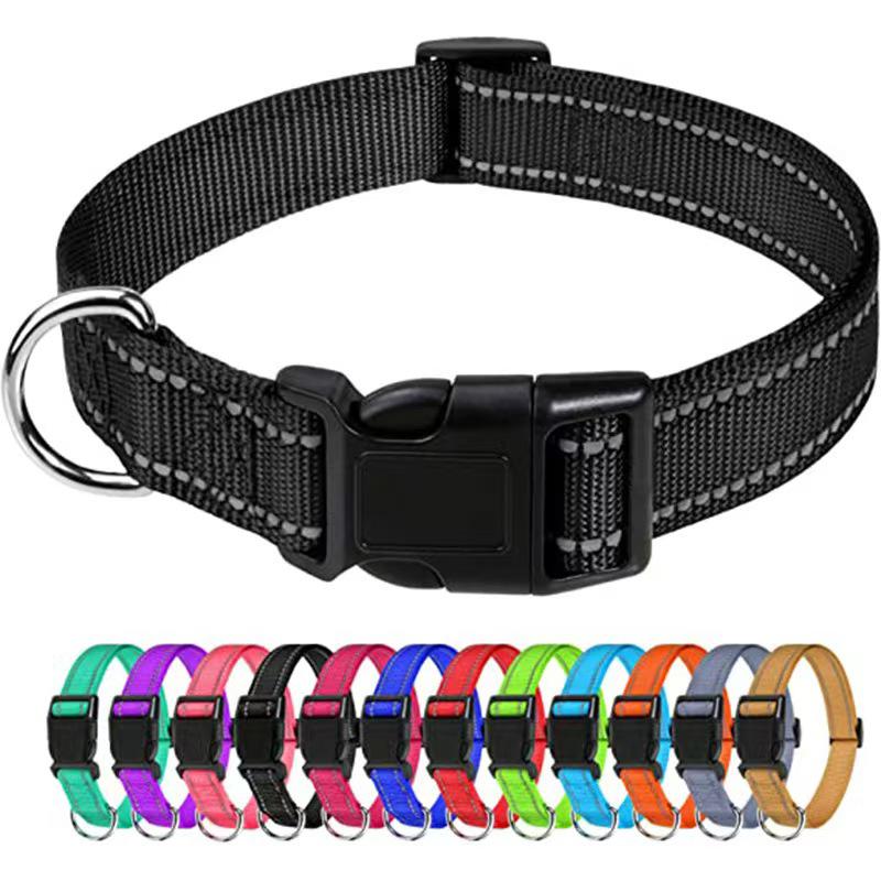 Reflective Dog Collar for All Sizes - Adjustable Anti-Lost Neck Cover for Outdoor Use