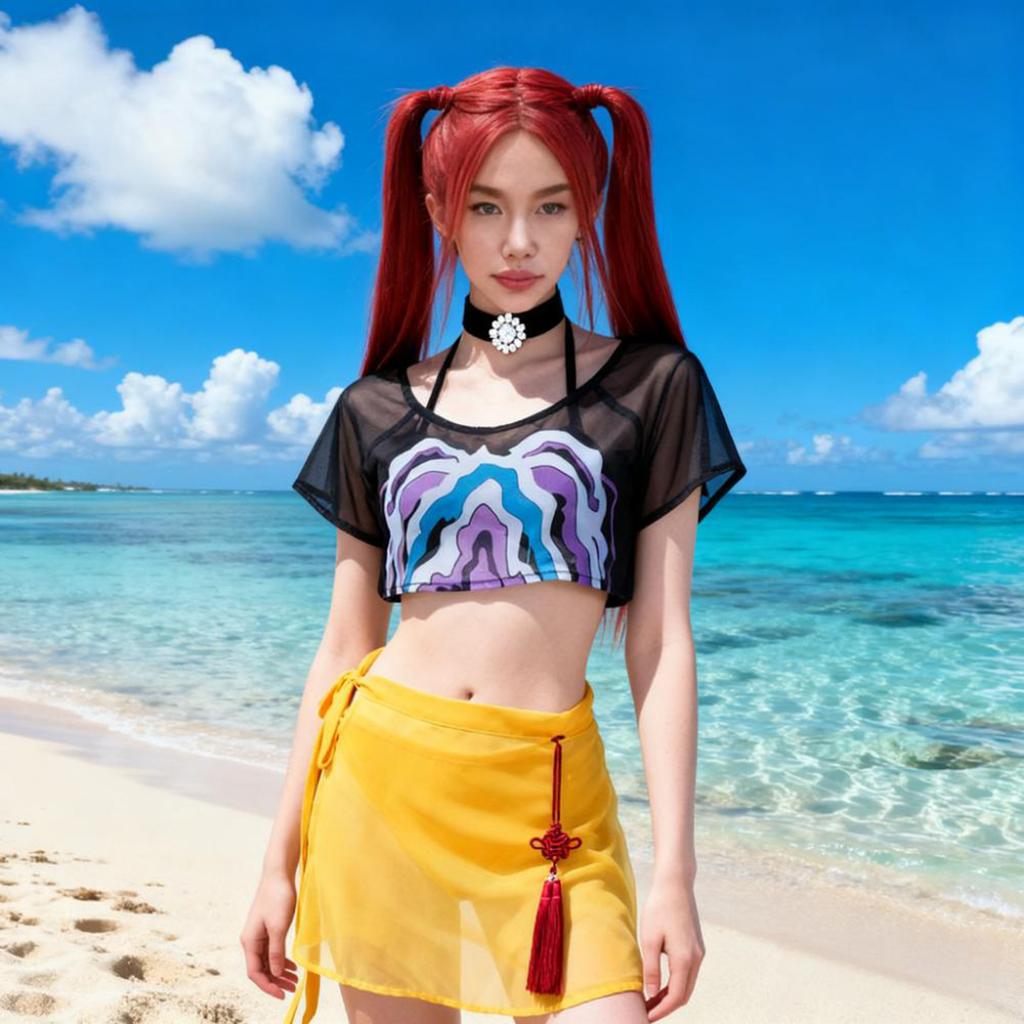 Hot Anime And TV Drama Characters. Female Protagonist Group's Adult Cosplay Outfits. The Same Elements Swimsuit Cosplay Performance Costumes.