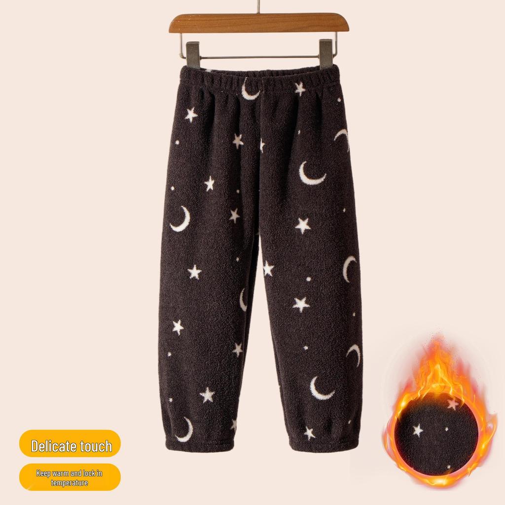 Kids' Snowball Fleece Pajamas: Warm Autumn/Winter Pants for Boys & Girls