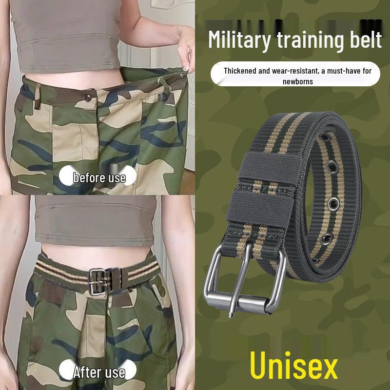 

Newcomer Discount: Women s Invisible Elastic Belt - Striped Waistband for Military Training and Casual Wear