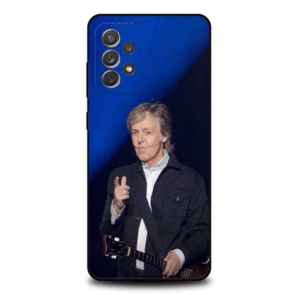 Singer P-Paul M-McCartney Phone Case For Samsung S25,S24,S21,S22,S23,S30,Ultra,S20,Plus,Fe,Lite,Note,10,9,5G Black Cover