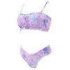 Women’s Bandeau Bikini Set with Brief Bottoms – Removable Pads, UV-Resistant, Quick-Dry Two-Piece Swimsuit for Beach & Pool
