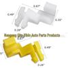 Clip per asta di blocco porta maniglia portellone Toyota, Giallo e Bianco, Set da 5