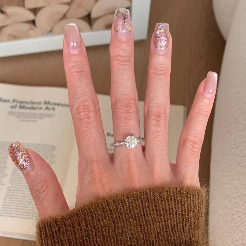 Boutique Copper Unique Ring For Stylish Women With Inlays Beautiful