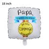 Balloon Spanish Father'S Day Ball Decorative Arrangement Spanish Aluminum Film Balloon