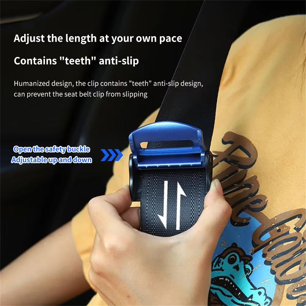 2/4PCS Adjustable Car Safety Belt Buckle Clips  Seatbelt Stopper Slip-Resistant Seat Belt Buckle Fixing Clip Car Accessories