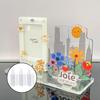 60 Pcs Clear Acrylic Card Display Stands, Premium Sturdy Mini Easel Holders for Sports Trading Cards, PSA Cards, Challenge Coins