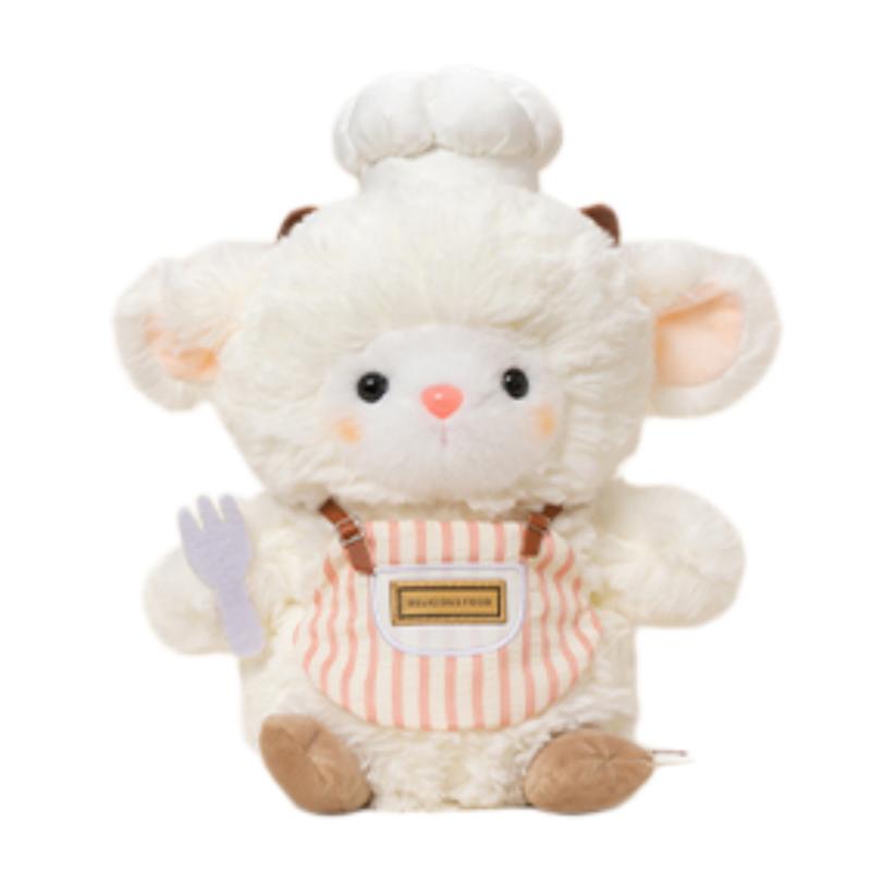 Adorable Chef Series Plush Stuffed Toy Cute Penguin Bear Duck Sheep Elephant Doll Toy Kawaii Home Decoration Toy Birthday Gifts