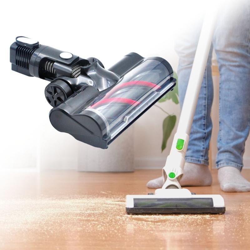 Vacuum Cleaner Attachment for Dust Removal Ergonomic Carpet Brush Assembly with Roller Brush Replacement Parts