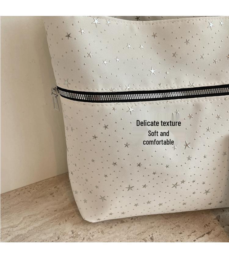2026 Summer Women's Large Capacity Textured Tote Shoulder Bag