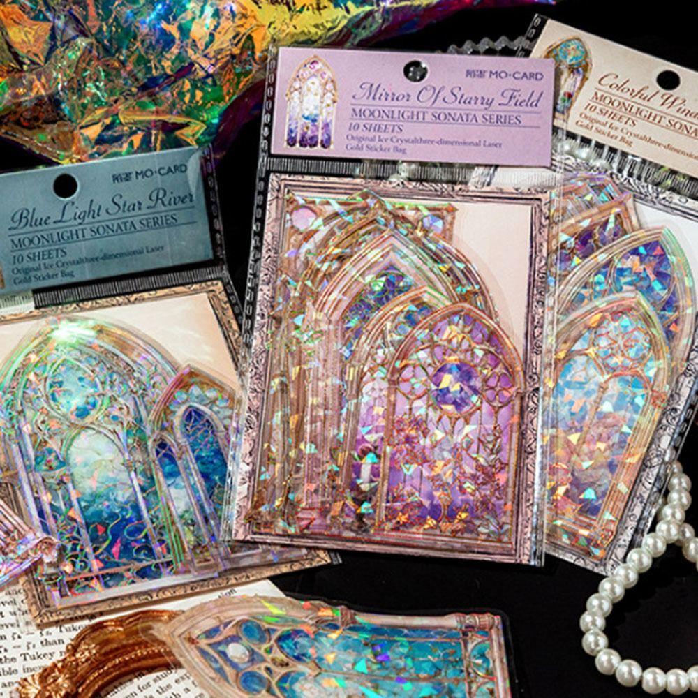 

10 шт. DIY справочник лунная соната наклейки для скрапбукинга кристалл каваи стикер студенты