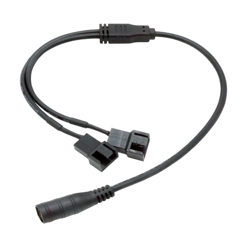 

DC5.5x2.1mm To 4Pin Fan Splitter Cable 37cm For Multiple Case Fan With Tinned Coppered Cored And Molded Connectors
