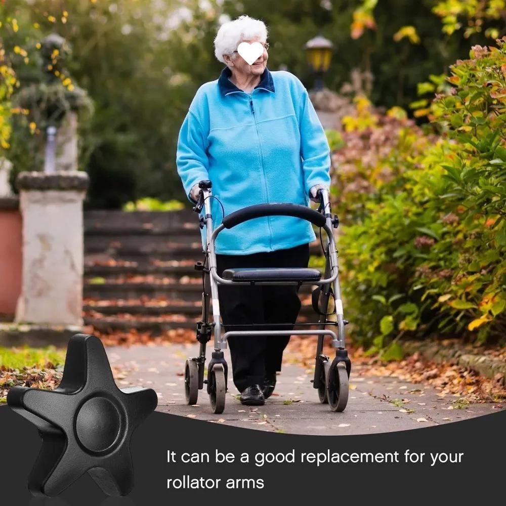 Torx M6 Hand-Tightening Bolts with Rubber Washer for Roller Walker Replacement Parts