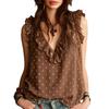 Summer New Style Round-neck V-neck Sleeveless Shirt in Pure Color, A Fashionable Top for Both Casual and Formal Occasions