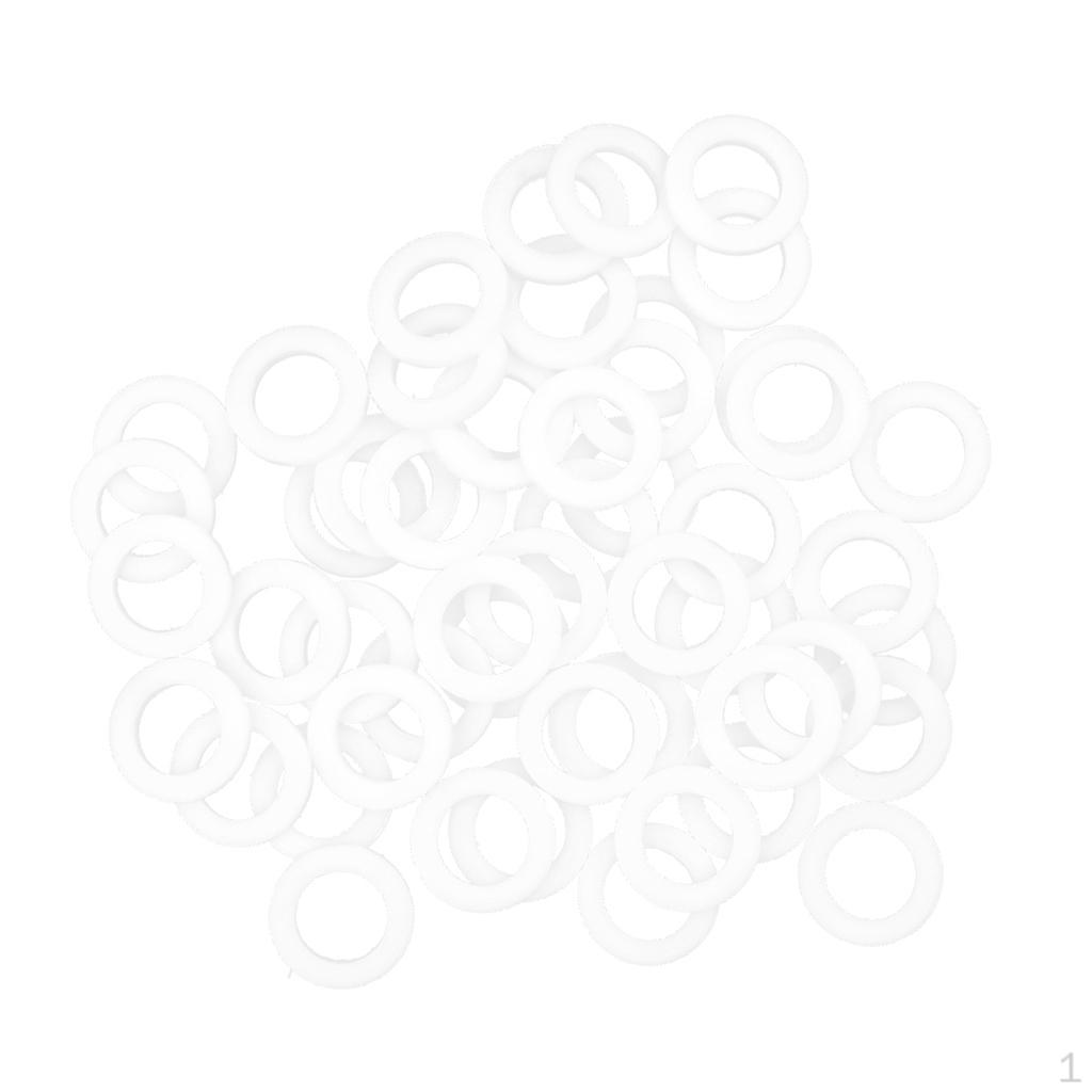 

1/2 3/4 PTFE фланцевая прокладка, белая плоская шайба Half Inch