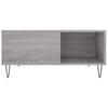  Coffee Table, Grey Sonoma Oak, 80x80x36.5 Cm