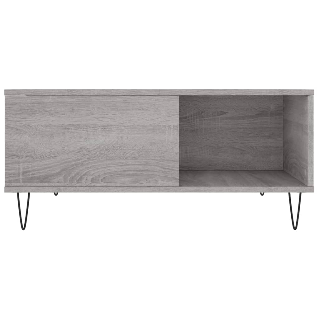  Coffee Table, Grey Sonoma Oak, 80x80x36.5 Cm