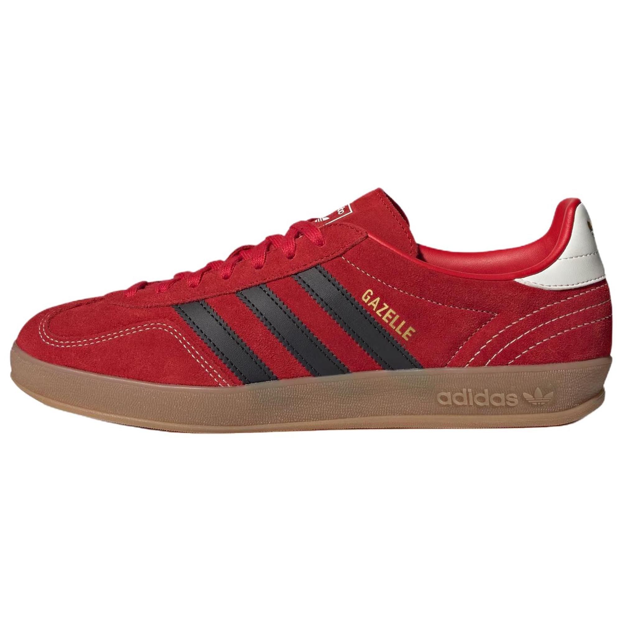 

adidas Gazelle Indoor Better Scarlet Core Black Gum Unisex Sneakers Red IH9654 39⅓