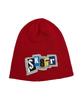 SK8ER ROCK Collage Pop Logo Beanie ((Red))