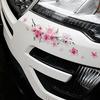 EXCEREY Cherry Blossom Car Sticker, Waterproof, Cartoon Style, Romantic, Hiding