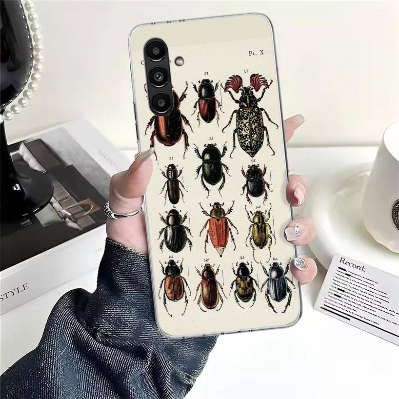 Bugs Bees Scientific Decomposition Phone Case For Samsung Galaxy A13 A14 A15 A16 A17 A53 A54 A55 A56 A57 A33 A34 A35 A36 A37 A23
