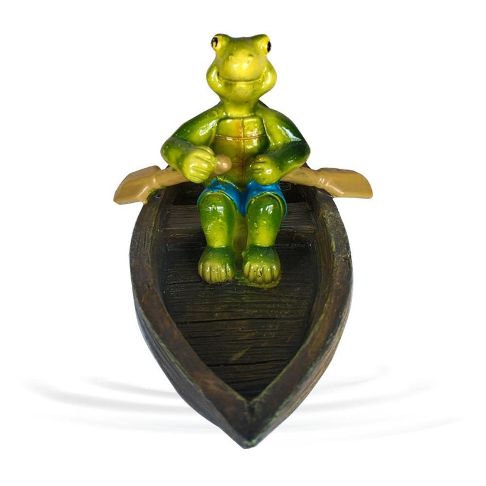 Resin Animal Sculpture Cartoon Floating Pond Ornament Funny Miniatures Figurine  Desk