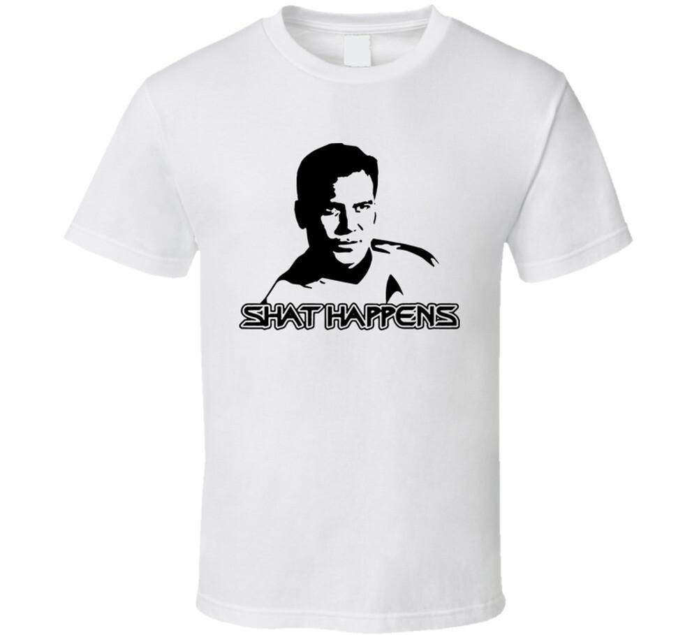 Shat Happens Funny Star Trek T Shirt Mens Womens Tees Top 4XL